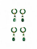 Jade x Pearl Drop Earrings