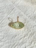 Green Amethyst Eye Charm