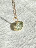 Green Amethyst Eye Charm