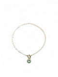 Jade Disk Pearl Duality Necklace