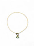 Jade Disk x Pearl Toggle Necklace