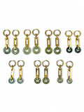 Jade IO Earrings - Gold