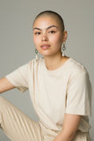 Jade Loop Earrings - Gold