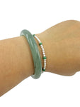 Imperial Green Jade x Pearl Bracelet