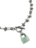 Green Jade Lock Necklace II