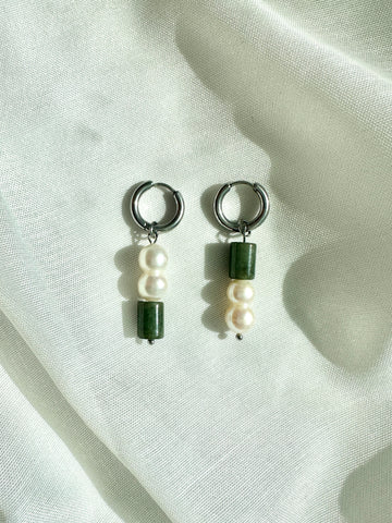 Pearl x Jade Duality Earrings