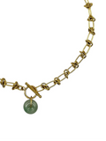Jade Barb Wire Necklace - Light / Gold
