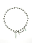 🔐 Jade Lock & Key Necklace