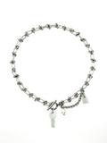 🔐 Jade Lock & Key Necklace