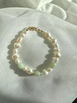 Pearl x Green Jade Bracelet