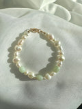 Pearl x Green Jade Bracelet