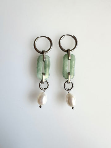 Jade Buckle Earrings - III