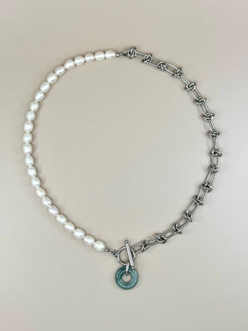 Jade x Pearl Duality Necklace