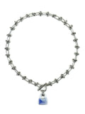 Purple Jade Lock Necklace II