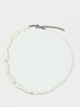 White Pearl Duality Necklace