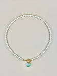 Jade x Pearl Heart Necklace X