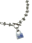 Purple Jade Lock Necklace II