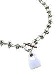 Purple Jade Lock Necklace I