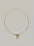 Jade x Pearl Heart Necklace III