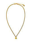 Yellow Jade Disk Necklace