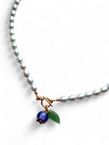 Blue Pearl + Blueberry Necklace