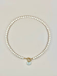 Jade x Pearl Heart Necklace XII