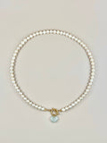 Jade x Pearl Heart Necklace XII