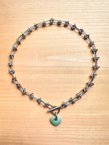 Jade Heart Necklace II
