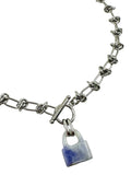 Purple Jade Lock Necklace II