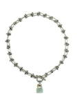 Green Jade Lock Necklace I