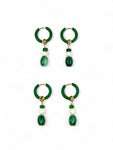 Jade x Pearl Drop Earrings