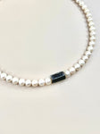 Black Jade x Pearl Toggle Necklace