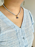 Blue Pearl + Blueberry Necklace