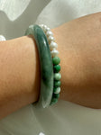 Pearl + Green Jade Bracelet I