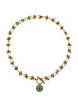 Jade Barb Wire Necklace - Light / Gold