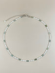 Pale Green Jade x Pearl Necklace III