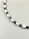 Black Jade x Pearl Necklace