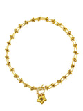 Gold Puffy Star Necklace