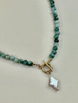 Aster Necklace - Green/Gold