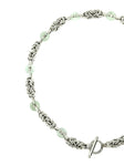 Light Green Jade x Chainmail Necklace