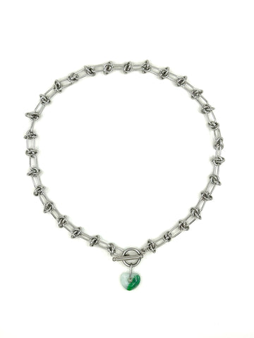 Jade Heart Necklace III