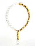 Quartz Duality 3-Way Gold Necklace