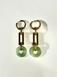 Jade IO Earrings - Gold