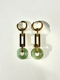 Jade IO Earrings - Gold