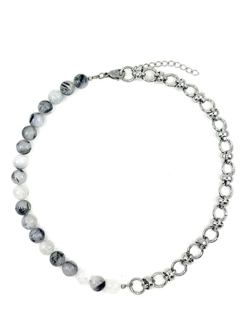 Rutilated Quartz Duality Necklace