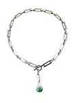 Jade Rectangular Chainmail Necklace - III