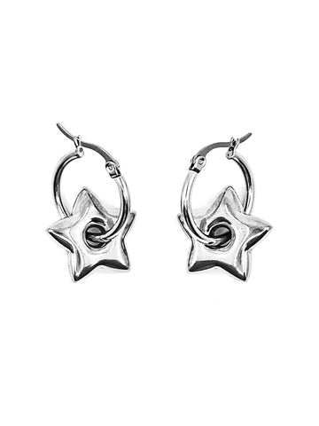 Puffy Star Earrings