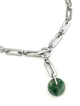 Jade Rectangular Chainmail Necklace - I