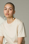 Jade Loop Earrings - Silver