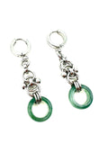 Jade Chainmail Earrings